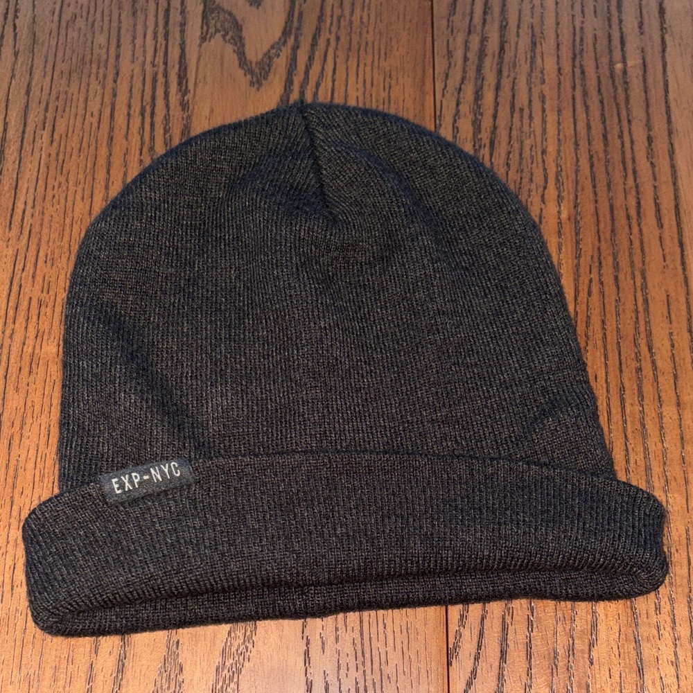 Express Black Knit Beanie